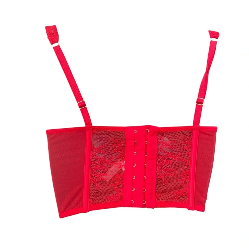 Victoria‎ Secret Dream Angels Elegant Red Lace Bralette Size XS